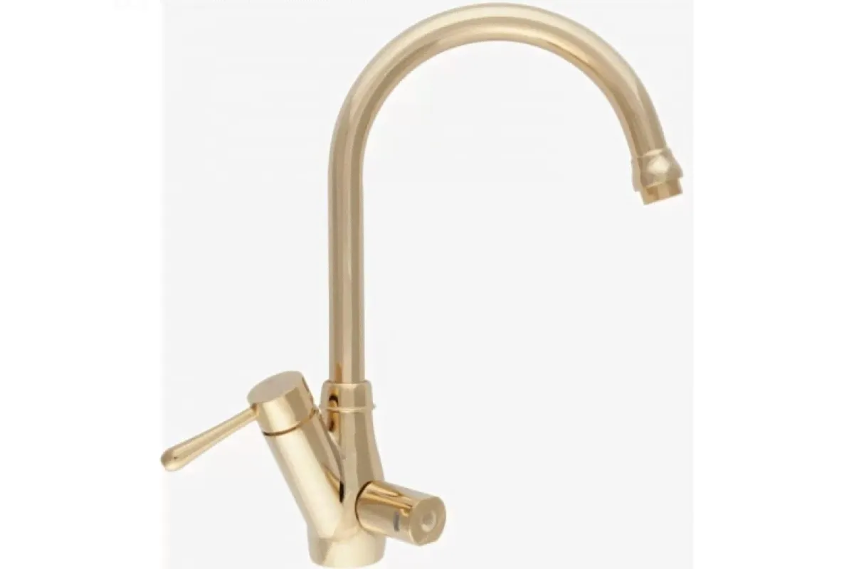 Кран комбинированный (смеситель + питьевая) atoll NKD0412BG-L золото (Bright Golden) (NKD0412BG-L)-0