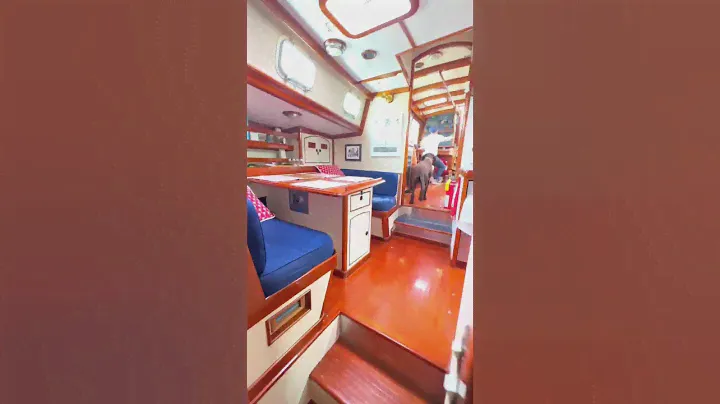 Could you live in this 75 foot sailboat? #sailboat #yacht #liveaboard